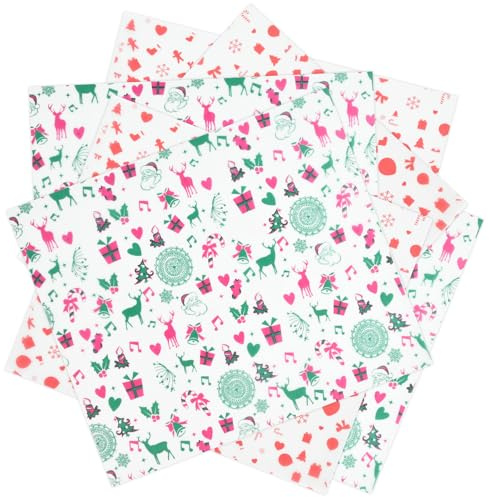 Einschlagpapier Lebensmittel, 100 Blatt Deli Papierblätter, Butterbrotpapier, Käsepapier, Wachspapier Weihnachten, Sandwich Papier für Lebensmittel, Süßigkeiten, Burger, Pommes