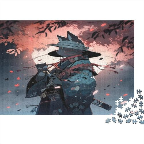 Cat Warrior 1000 Teile Photo Customisation Erwachsene Puzzles Family Challenging Games Wohnkultur Geburtstag Lernspiel Entspannung Und Intelligenz 1000pcs (75x50cm)