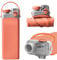 Delamiya Gourde pliable avec paille - 600 ml - Bouteille d'eau en silicone anti-fuite - Sans BPA - Réutilisable - Idéale pour les enfants, le sport, l'extérieur, les voyages, le camping (orange)
