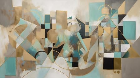 Acryl-Bild 110 x 60 cm: Moderne abstrakte Malerei. Collage zeitgenössischer Kunst. Fragment eines Kunstwerks. (201027832)
