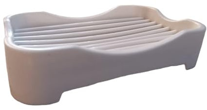 Saraoriginalshop Porte-savon à fil plastique blanc salle de bain douche maison facile à nettoyer 10,5 x 7 x 2,5 cm