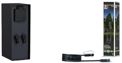 Paulmann 94700 Plug & Shine Außenleuchte Zubehör & 939.26 Outdoor Plug & Shine Connector 2m 1in-2out IP68 2x1,5mm² 93926 Verlängerungskabel Verbindungskabel Aussenbeleuchtung