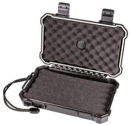 Passatore Reisehumidor aus Acryl, schwarz, für 5 Zigarren