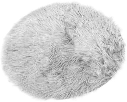 COLLBATH Luxuriöses Rundes Hundekissen Aus Plüsch 60 cm Wärme Zum Ausruhen Und Spielen