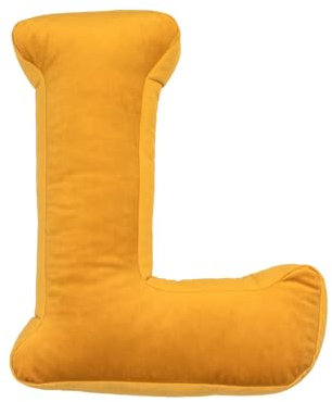 ZHANGXIAOMIN Buchstaben Kissen Aus Samt Niedliche,Plüsch Wurfkissen Englisches Kuschelkissen Alphabet Kissen Zimmer Dekorative Buchstabenkissen Für Schlafzimmer Sofa Bett Boden Auto Wohnzimmer (L)