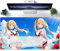 Fille Sexy d'anime Ahegao Grand Tapis de Souris XXL 600x300 Mouse Mat Extra Large – sous-Main Bureau Gamer en Tissu - Haute précision et Vitesse - pour Souris et Clavier