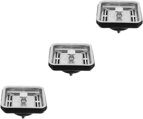 STOBOK 3 Stück Müllentsorgungsmaschine Müllentsorgungsstopper Müllentsorgungsstopfen für die Küche Küchenstecker Ablassschraube für die Müllentsorgung Müllabfuhr Teile Rostfreier Stahl