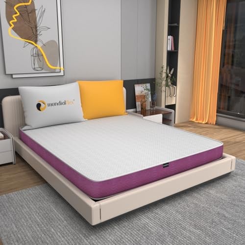 Mundialflex Materasso Pieghevole Matrimoniale 160x190 Alto 10 Cm | Tramonto | Materasso ideale per Strutture Pieghevoli - Rivestimento Traspirante Antiacaro e Anallergico – Dispositivo Medico