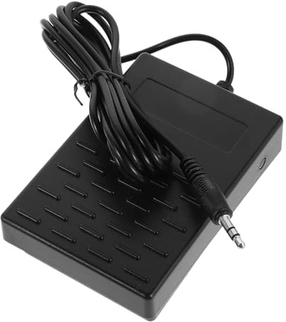 Baluue Sustain Pedal für Digitalpianos mit Polaritätsschalter 35 MM Klinkenstecker Kompatibel für Elektronische Keyboards Midi Instrumente und E Drum Pads