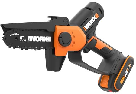 WORX WG326E 20V PowerShare Cordless Pruning Saw 12cm | 20V cordless pruning saw; 12cm bar; battery & charger included