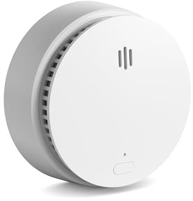 Photoelektrischer Funk Rauchmelder vernetzbar, 85–90 dB Alarm, bis 1000 m Reichweite, DIN EN 14604 Zertifiziert, TÜV geprüft, inkl. CR123A, Smarter Rauchwarnmelder mit LED & 2-Wege-Kommunikation