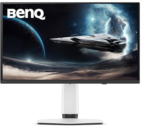 BenQ MOBIUZ gaming monitor EX271QZ da 27 pollici, QD-OLED di terza generazione, 500Hz, 0.03ms, HDMI 2.1, USB-C, VESA DisplayHDR True Black 500, MOBIUZ Color Tuning, eARC, 3 anni di garanzia OLED.