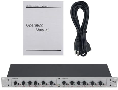 Moliuoly 234XS elektronisk frekvensmjuk 2-vägs/3-vägs ljudprocessor med vänster-Riley 24 dB filter XLR på/utgångar fasåterföring och 40 Hz högpass för PA-system studio scen metall