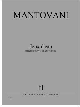 Jeux d'eau --- violon et orchestre