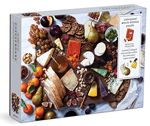 Galison 9780735372726 Art of the Cheeseboard Jigsaw Puzzle, Multicoloured, 1000 Pieces