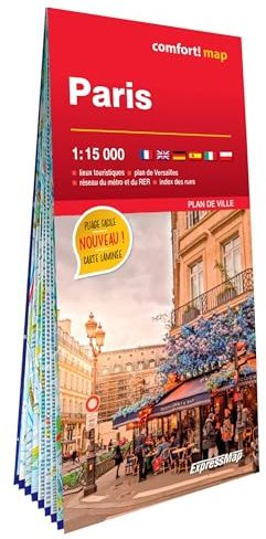 Paris 1/15.000 (carte grand format laminée - plan de ville)