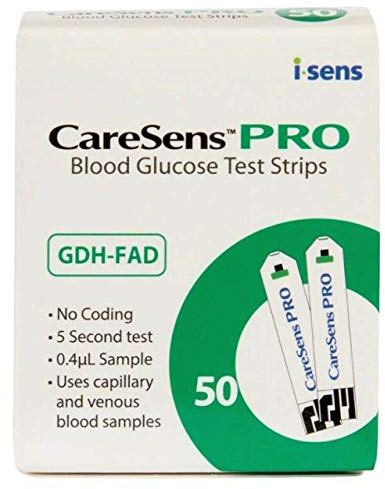 Caresens Pro Test Strips, 50-Piece
