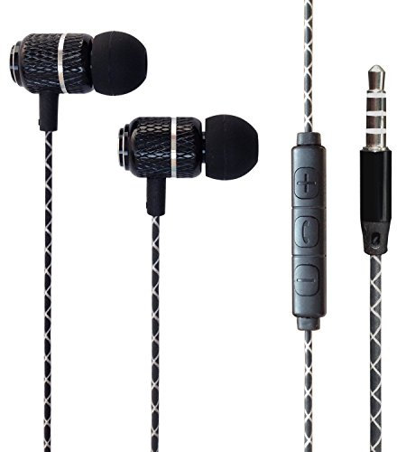 iPro Accessories® For Samsung A14 5g/A04/A04S/A13/A23/M13/M33/M23/A12/S8 Earphones, Wired Bass Stereo In-ear Headphone Earphone Headset Earbuds with Remote and Mic Microphone with 3.5mm Jack (BLACK)