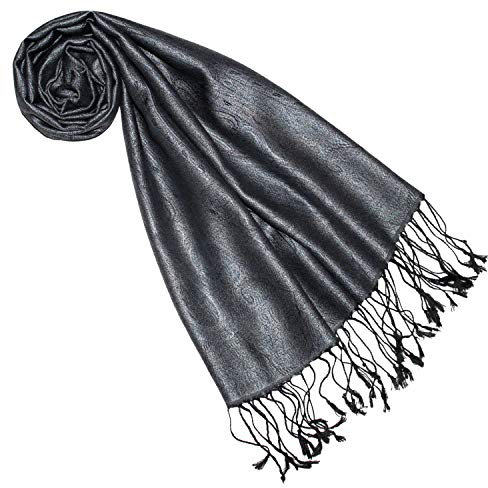 Lorenzo Cana Seidenschal für Frauen, Schal aus 100% Seide gewebter Damenschal elegant Paisley Muster Ton in Ton 7841077