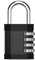 ZHEGE 4 Digit Combination Padlock, Black