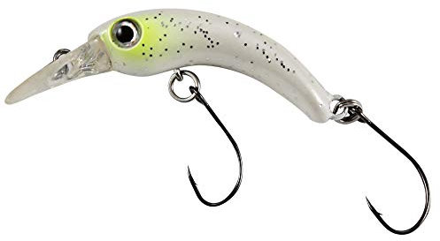 Paladin Mini Curvy Wobbler L 4,2cm 3g Float - Forellenwobbler, Farbe:weiß-Glitter