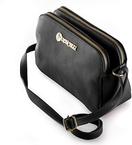 Baroncelli Handtaschen aus feinem italienischen Leder für Damen, exquisite Kollektion von klassischen Cross-Body-Taschen