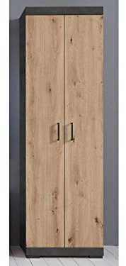 möbelando Garderobenschrank Flurschrank Dielenschrank Schrank Flurmöbel Birkenhead I Matera/Artisan Eiche