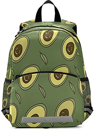 Kinder-Rucksack Avocado Vector Geschenkpapier Kindergarten Schultasche für Kleinkind Mädchen Jungen