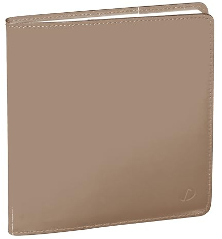 QUO VADIS - 905453Q - Serie: Executive Prestige - Jahresplaner 2023 - Wochentag - 13 Monate - Dezember - 16 x 16 cm - Papier elfenbeinfarben - Mondeinband aus taupefarbenem Leder - Mehrsprachig
