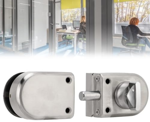 Serratura per Porta in Vetro Serratura per Porta in Vetro Serratura per Porta Scorrevole a Doppia Apertura Serratura per Porta Scorrevole per Bagno Gratuita