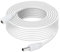 5 Meter CCTV 2.1 x 5.5mm DC 12V Power Extension Cable Male to Female, Power Supply Adapter Extender Cord for CCTV Security Cameras, DVRs, LED Strips, Routers WHITE