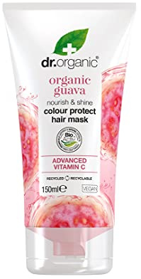 Dr Organic Guave-Haarmaske, Vitamin C, Gefärbtes Haar, Für Männer und Frauen, Natürlich, Vegan, Tierversuchsfrei, Paraben- & SLS-frei, Zertifiziert Bio, 150ml