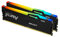 Kingston FURY Beast Nero RGB 32GB (2x16GB) 5200MT/s DDR5 CL36 DIMM Memoria Gaming per Computer Fissi Kit da 2 AMD EXPO/ Intel XMP - KF552C36BBEAK2-32