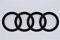 Audi 8Y4071802 Ringe Logo Black Edition Emblem Blackline, schwarz *** nur für Sportback ***