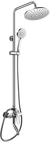 ZEDARO Chrom gebürstet Badezimmer in der Wand Dusche Mischbatterien Einhand Outdoor Badewannen- und Brausegarnitur Chrom Luxus