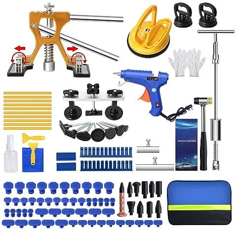 97pcs Car Dent Repair Kit Set Professional Car Paintless Removal Tools Body Dents Puller Heavy Duty for Hail Door
