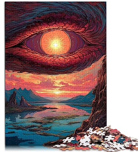 Puzzle für Erwachsene „Im Auge des Drachen“-Puzzle für Erwachsene, 1000 Teile, Holzpuzzle für Erwachsene und Kinder ab 12 Jahren. Tolles Geschenk für Erwachsene. Größe: 50x75 cm