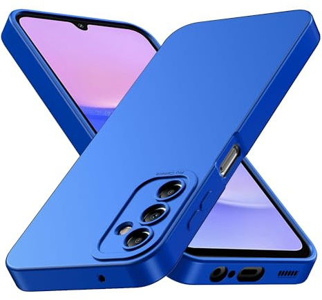 Tenphone Coque pour Samsung Galaxy A15 5g, Coque Samsung A15, Housse Etui de Protection en Silicone Souple,Cover Antichoc avec Protege de Camera,Compatible avec TPU (Bleu, Samsung A15 4G / 5G)