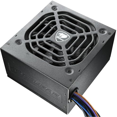 COUGAR Gaming | Alimentation PC Gaming | STC650-650 Watts - Ventilateur 120 mm - Connecteurs PCIe - Régulation de la Vitesse - Câbles Plats - Compacte et Légère