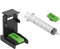 Tinten-Nachfüllkartuschen-Clip, Tragbarer ABS-PP-Tinten-Saughalter-Clip mit Spritze, Tinten-Nachfüllset, Kompatible Schwarze Patrone, Deskjet-Drucker-Toner
