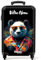 NoBoringSuitcases.com Handgepäck Koffer, Koffer Personalisiert, Reisekoffer, Reisetasche mit Rollen, Hartschalenkoffer, Reisetrolley, Koffer Handgepäck 55x40x20 cm (Panda - Rosa)