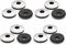 FOMGIIN Rondelles d'étanchéité EPDM en Acier Inoxydable M10 x 25 mm, 10 Pièces Rondelles Metal avec Joint Caoutchouc, Rondelle Neoprene, Rondelle pour Tole Ondulée pour Toiture