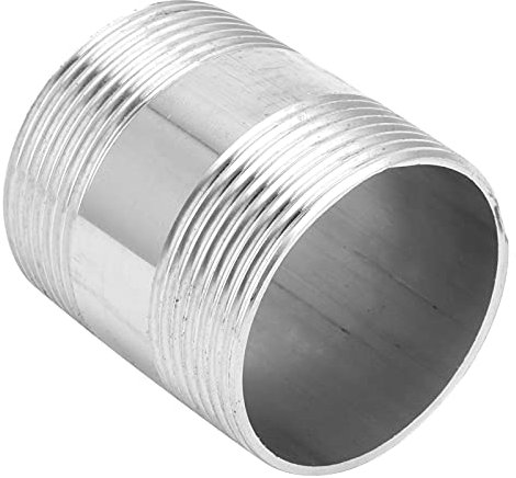 G2 DN50 Filetage Mâle X G2 Joint de Tuyau, Adaptateur de Tuyau DN50 Filetage Mâle 5 Cm Connecteur de Raccord de fileté en Acier Inoxydable