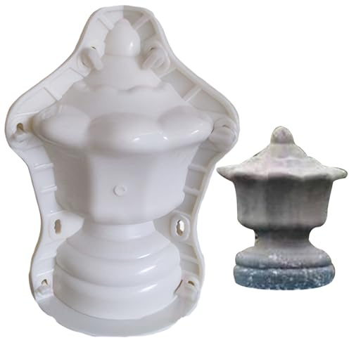 Concrete Statue Molds,Concrete Mold for Statue DIY Plastic Cement Molds for Concrete Decorative Concrete Statue Molds for Garden Handrail Fence, Style1, 12.6x6.7in