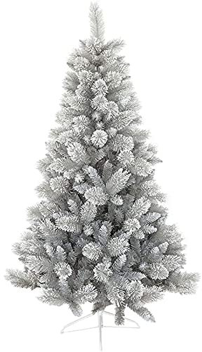 Adornos para árboles de Navidad Pino de Navidad plegable rústico, árbol de Navidad flocado blanco como la nieve, decoración navideña artificial Árbol de Navidad plegable para fiesta de Navidad en