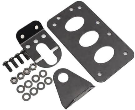 DUSHUO Number Plate Holder For H&arley For Chopper Motorcycle Side License Plate Bracket Rear Holder Frame Licence Plate Support Stop Light Mount