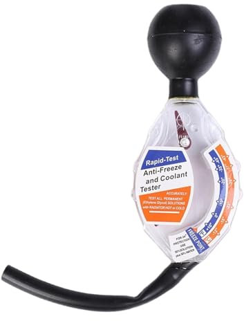 Probador De Refrigerante Anticongelante | Densitómetro Anticongelante | Probador De Densidad Del Refrigerante Del Motor | Probador Portátil Del Punto De Congelación Del Refrigerante | Medidor De Punto