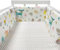 GYCF Krippenumrandung Babybett Umrandung Kinderbett Umrandung Kopfschutz Kinderbett Stoßfänger Kinderbett Kantenschutz Atmungsaktiv Baby Bettumrandung,A07,200x30CM