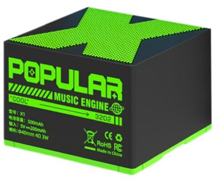 Ceprznvey Compact, Altavoz pequeño subwoofer, Powerful Wireless Speaker with 5.0 Portable Speaker for Home and Outdoors, Electric Green Speaker, Yuanqi Peaches Speaker, Wireless Subwoofer