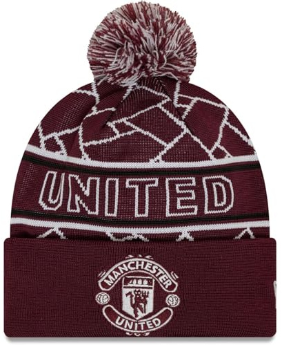 New Era Winter Sport Knit Beanie - Manchester United - One Size Black